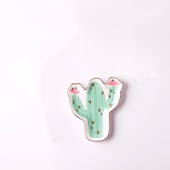 Cactus Ceramic Plate Vanity Tray - Picture 4 of 4